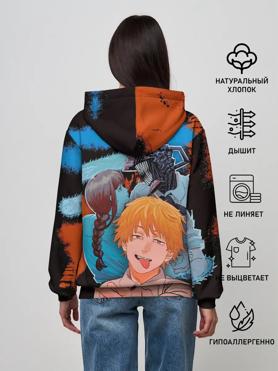 Женское худи / Дэндзи и Макима