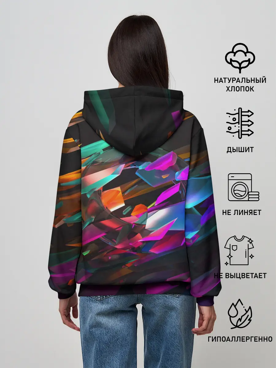 Женское худи / Стеклянный лед