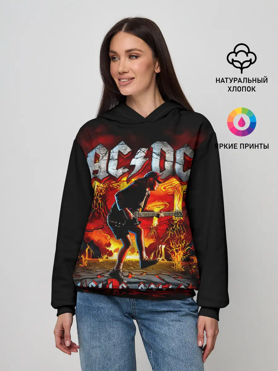 Женское худи / AC/DC HELLS BELLS