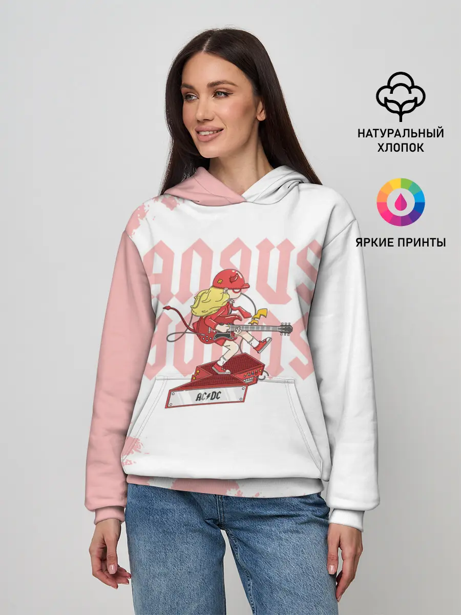 Женское худи / Angus Young AC/DC