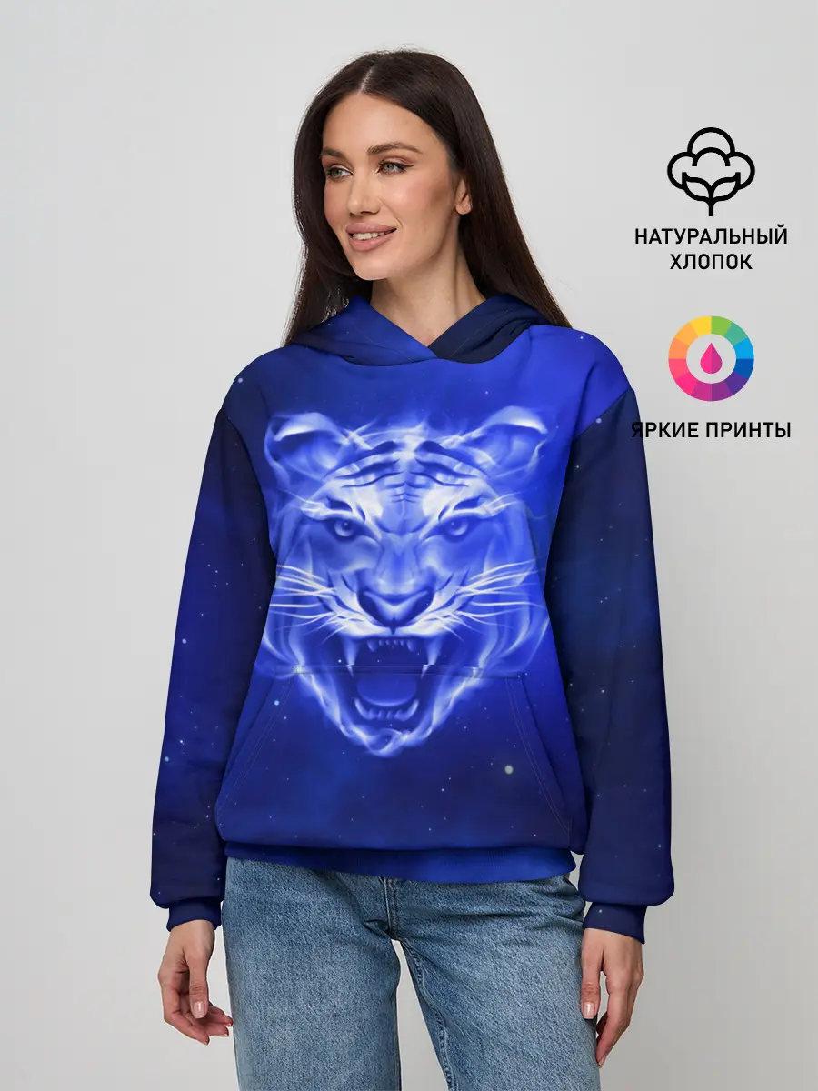 Женское худи / Космический тигр