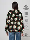 Женское худи / Черепа и розы / Skull and Roses
