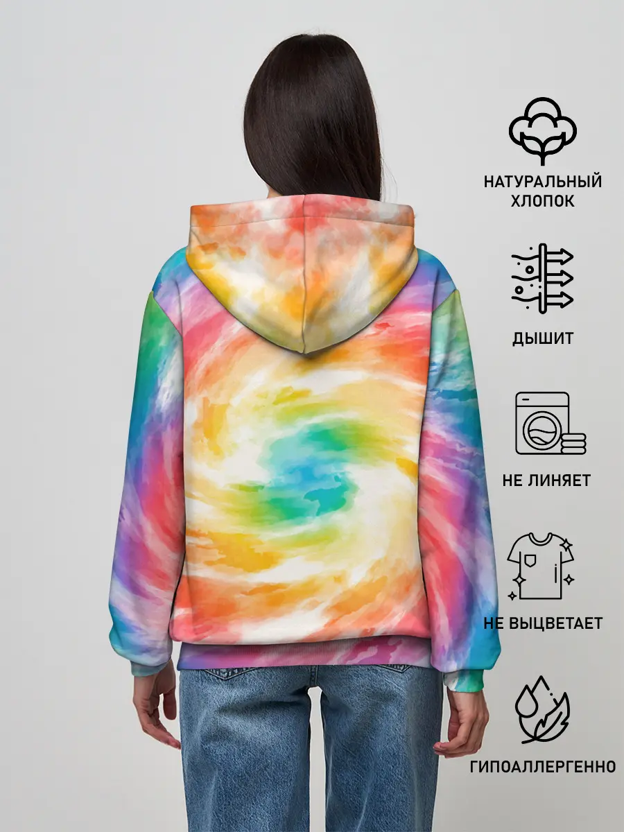 Женское худи / РАДУЖНЫЙ УРАГАН | HURRICANE