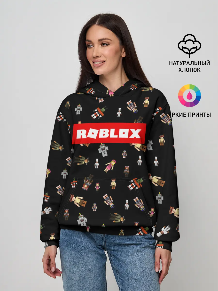 Женское худи / ROBLOX PATTERN | РОБЛОКС