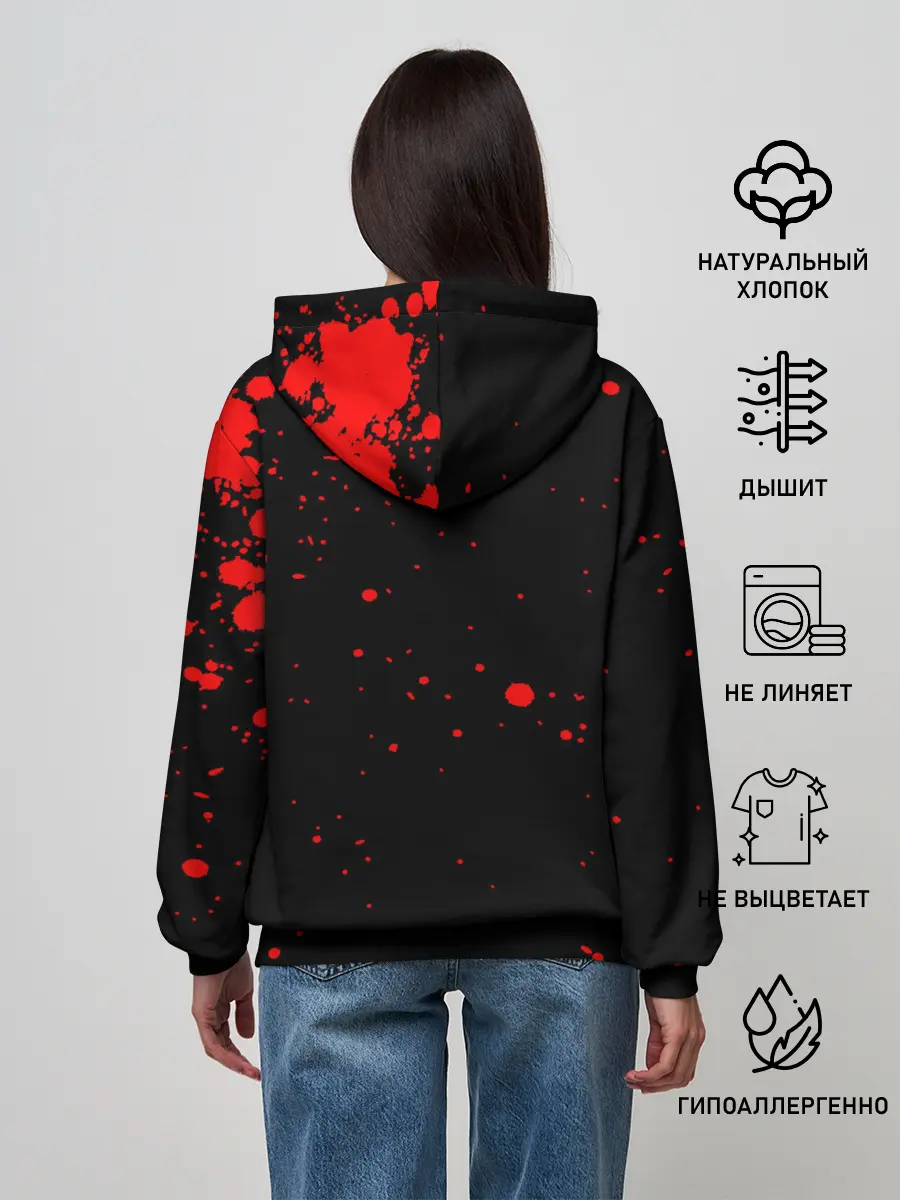 Женское худи / Кровавая луна Магическая битва