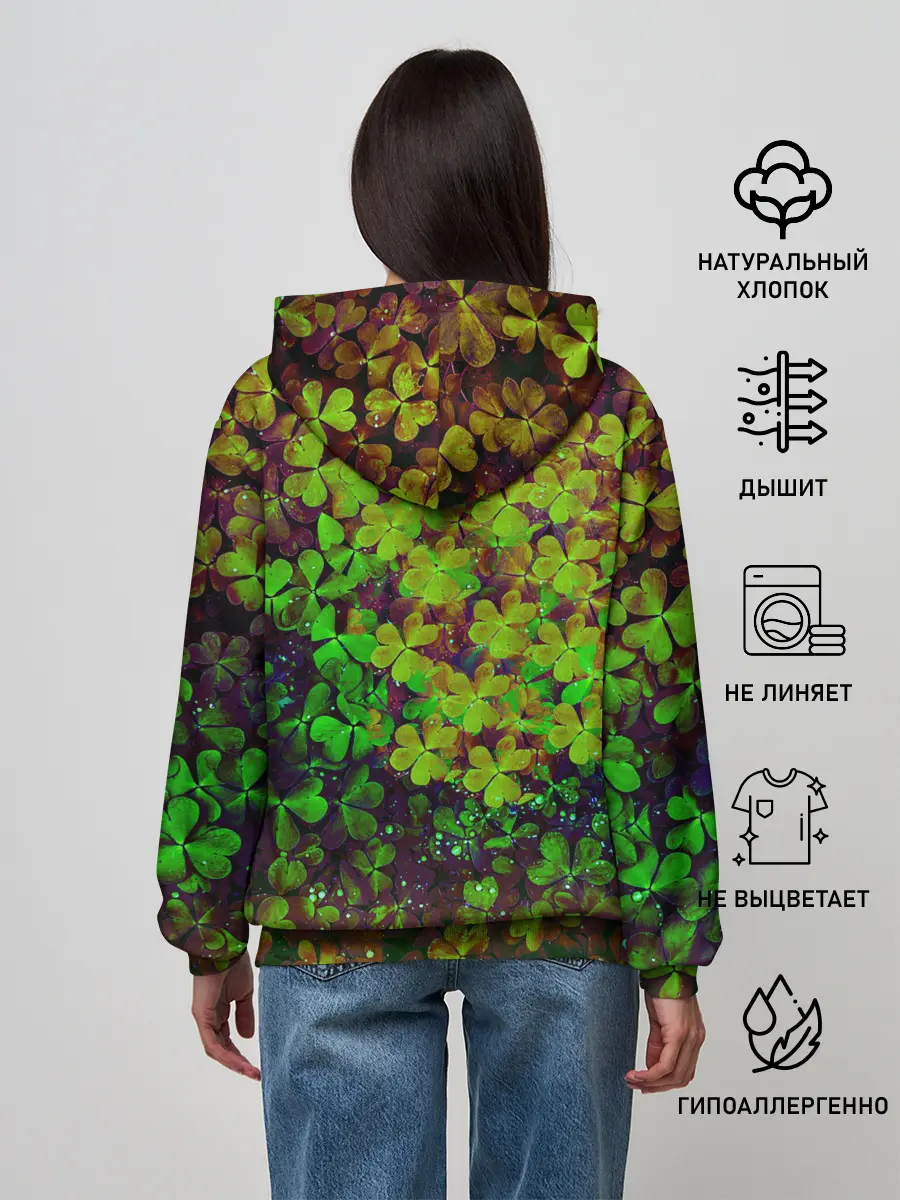 Женское худи / Четырехлистный Клевер