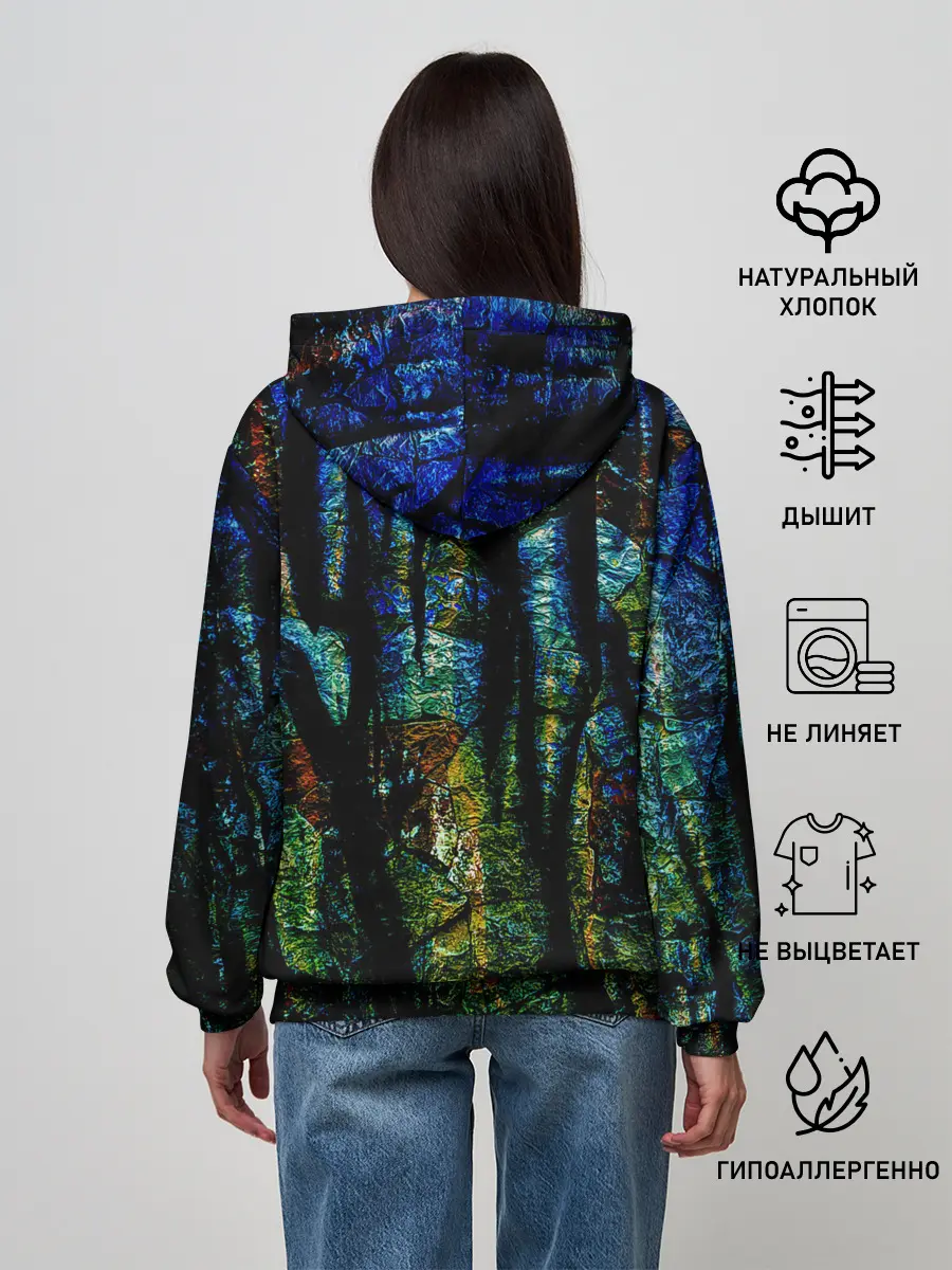 Женское худи / Разноцветная гора