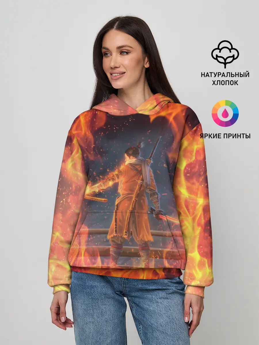 Женское худи / Warrior | Sekiro shadows die twice