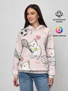 Женское худи / Спортивные котики | Мяу спорт
