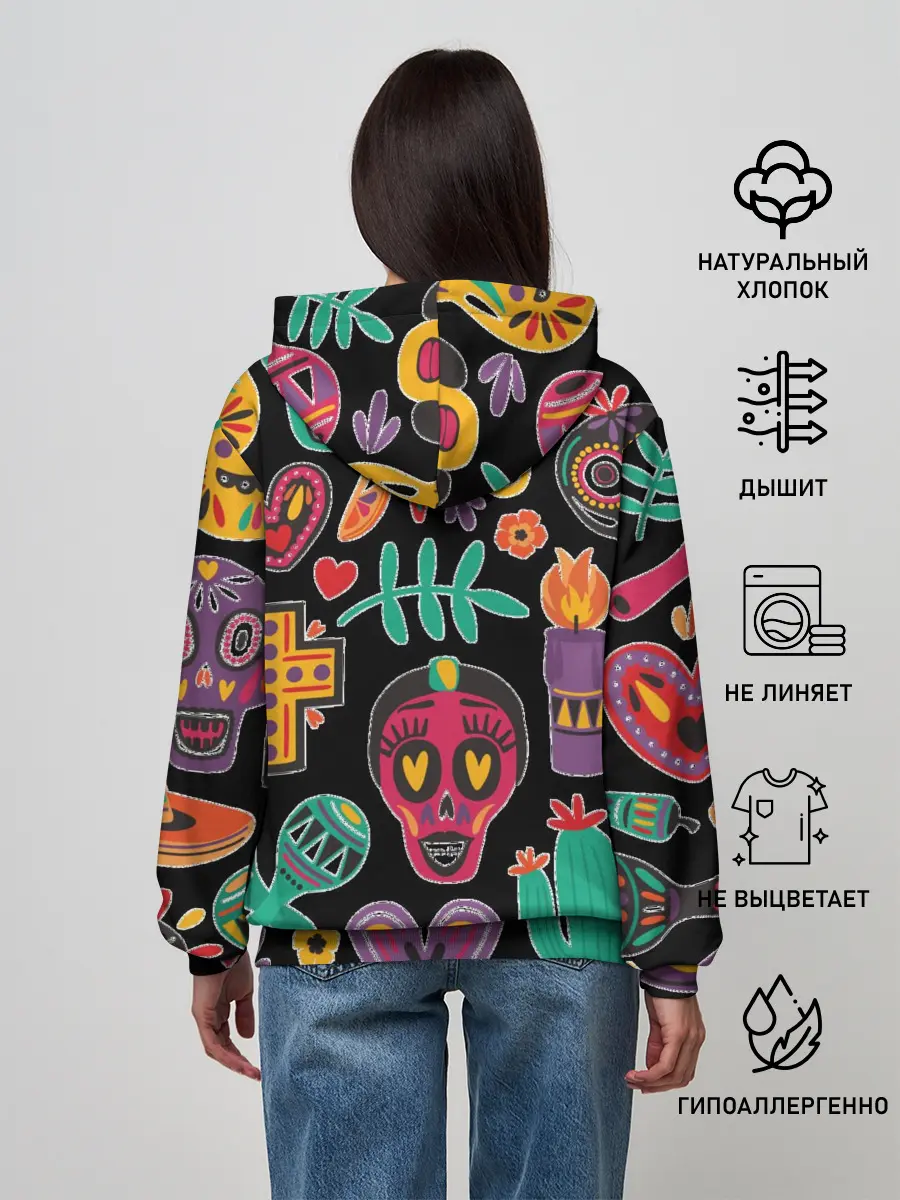 Женское худи / Весёлый Хэллоуин