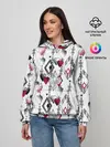Женское худи / Абстрактный современный узор