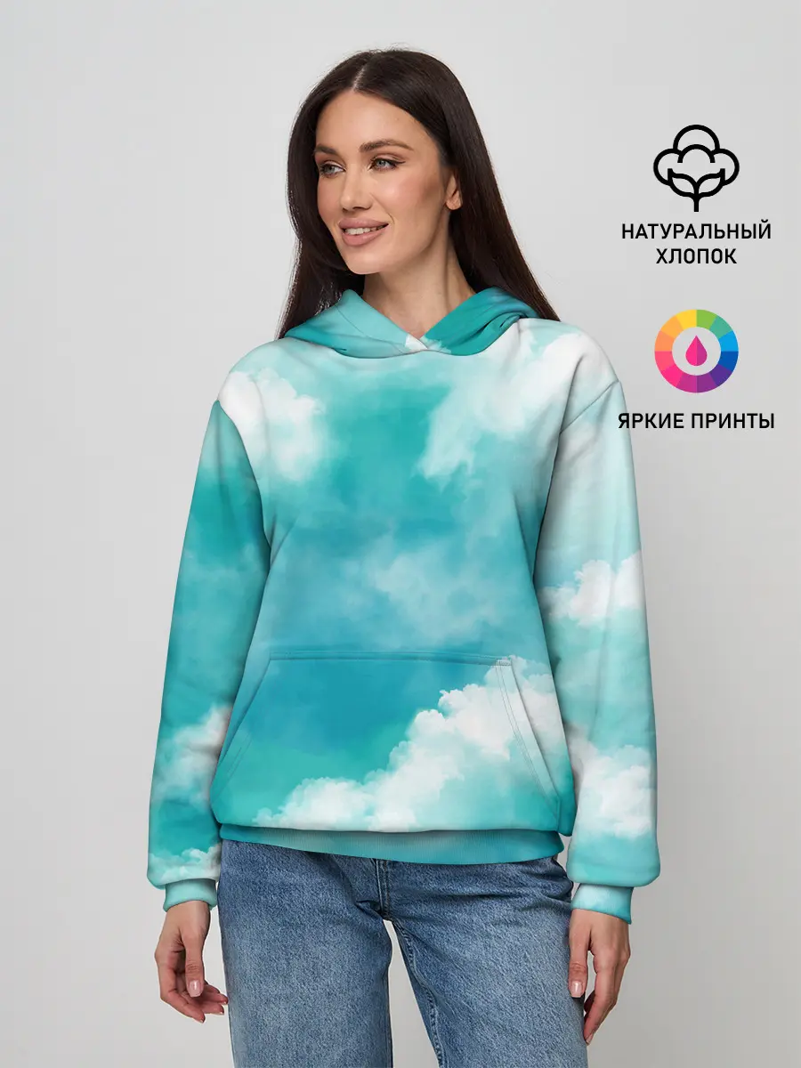 Женское худи / Голубое Небо | Blue Sky