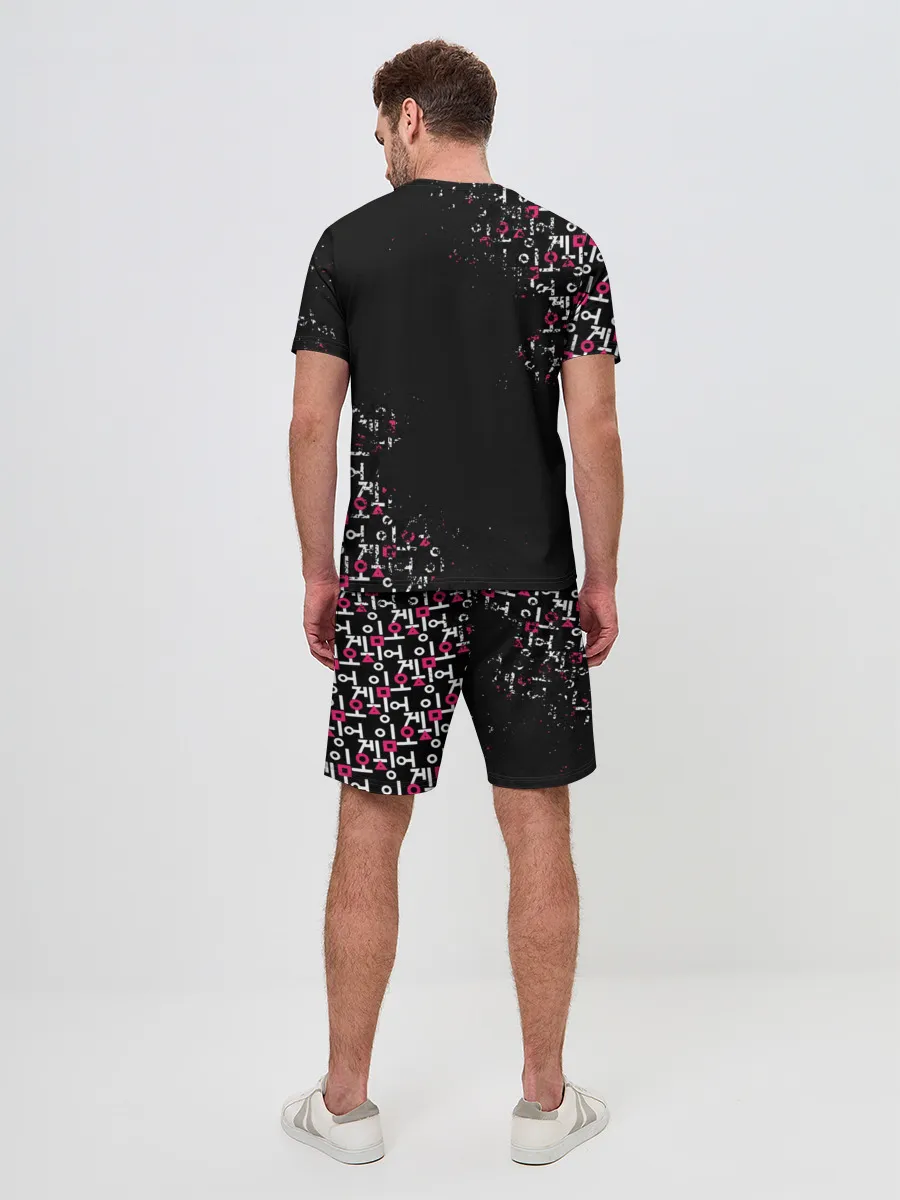 Мужской костюм с шортами / ИГРА В КАЛЬМАРА | SQUID GAME СТРАЖ