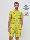 Мужской костюм с шортами / SpongeBob pattern
