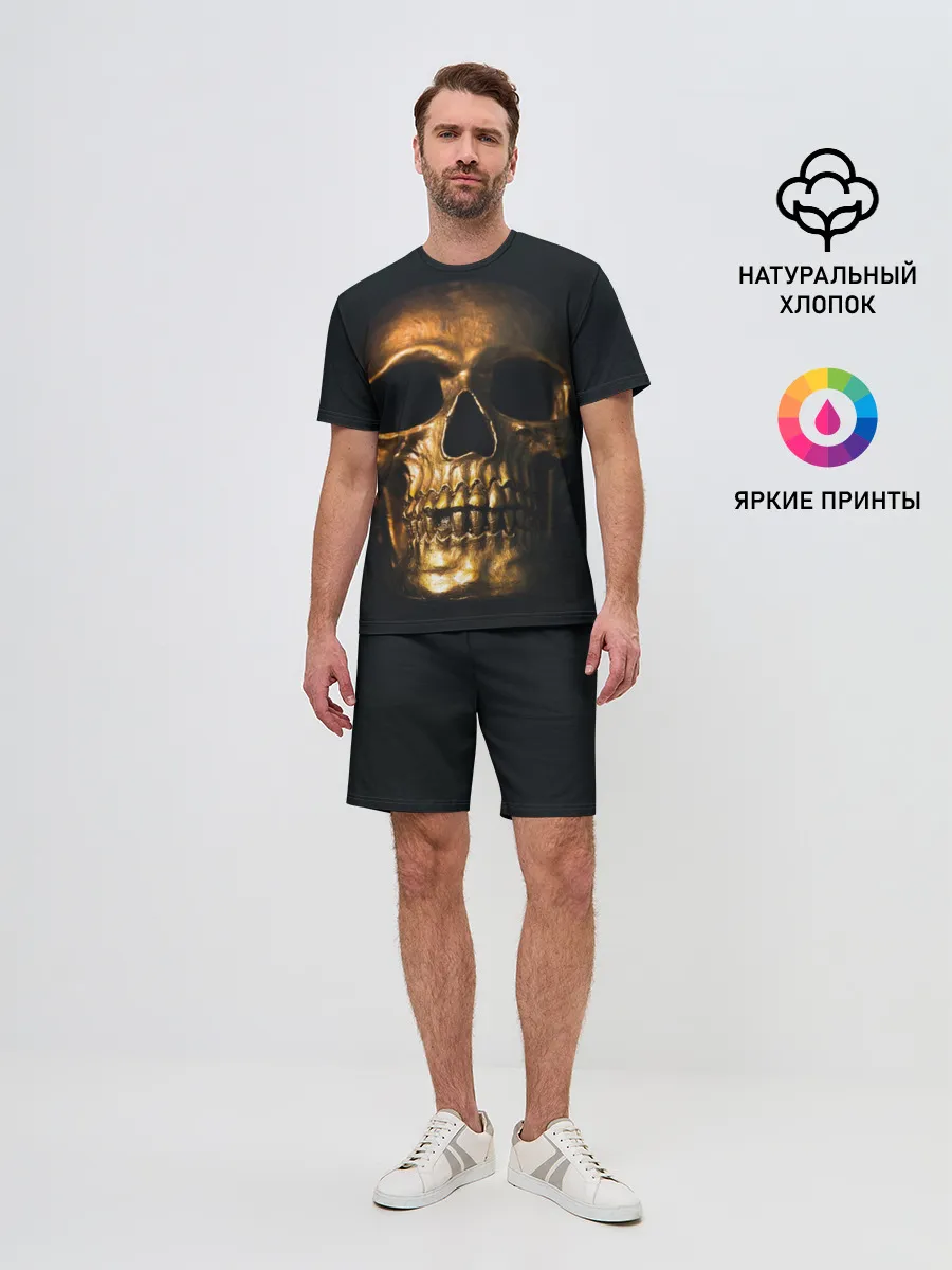 Мужской костюм с шортами / Gold Skull