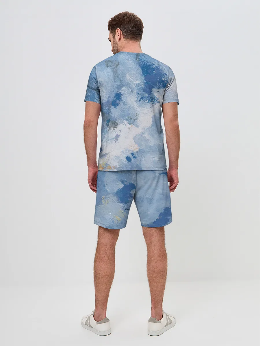 Мужской костюм с шортами / Небесные мазки