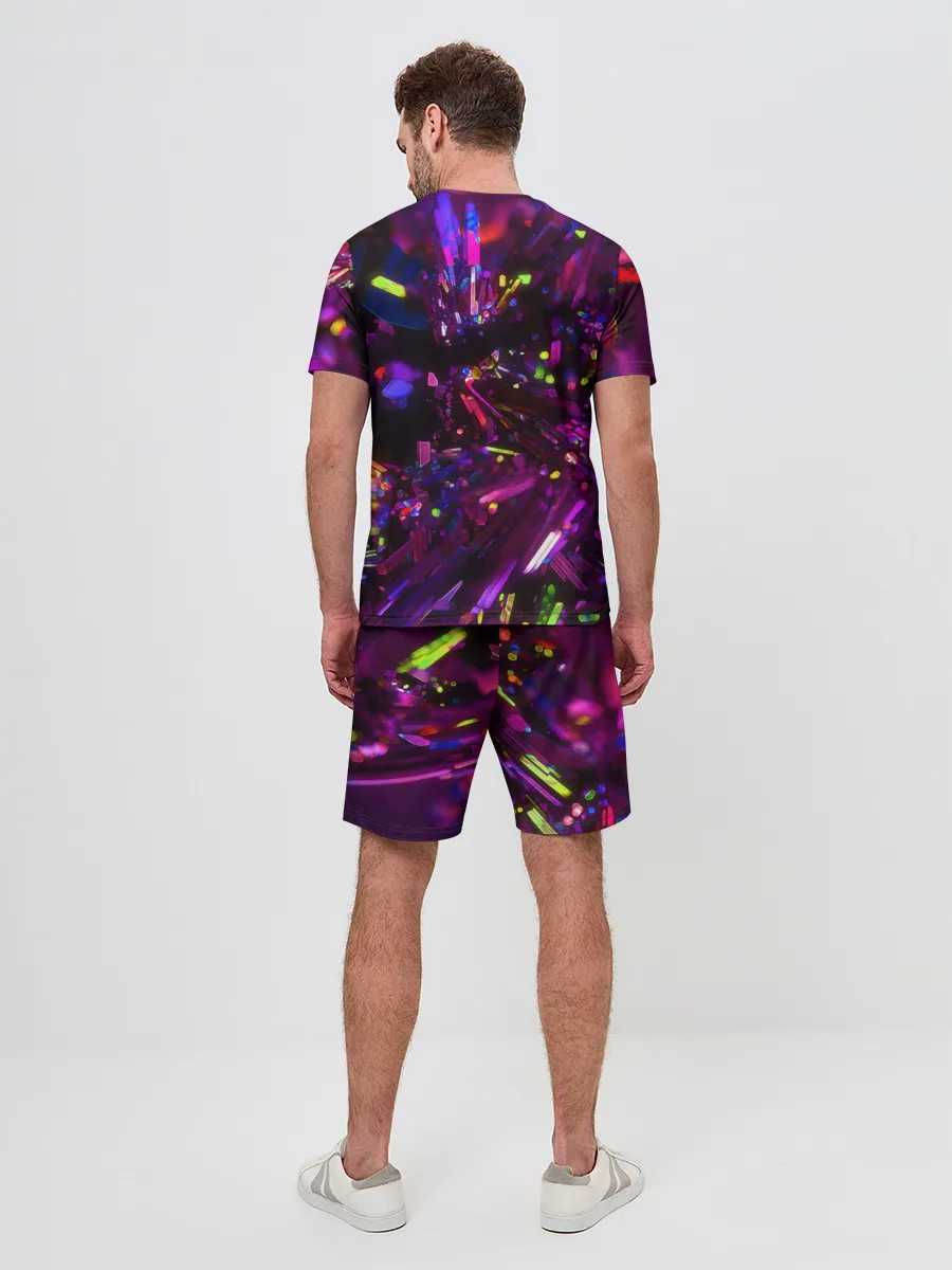 Мужской костюм с шортами / Фиолетовый бриллиант