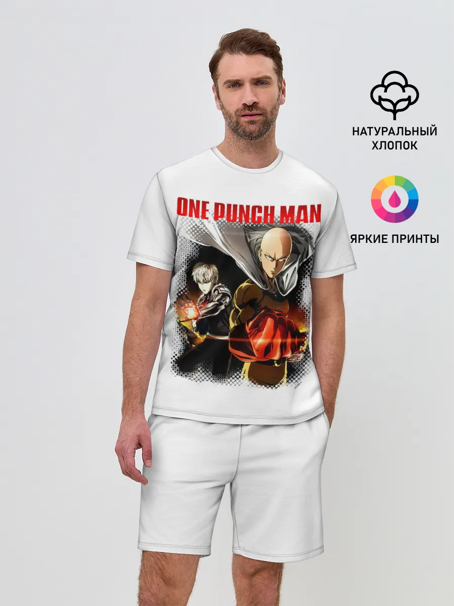 Мужской костюм с шортами / Сайтама и Генос One Punch-Man