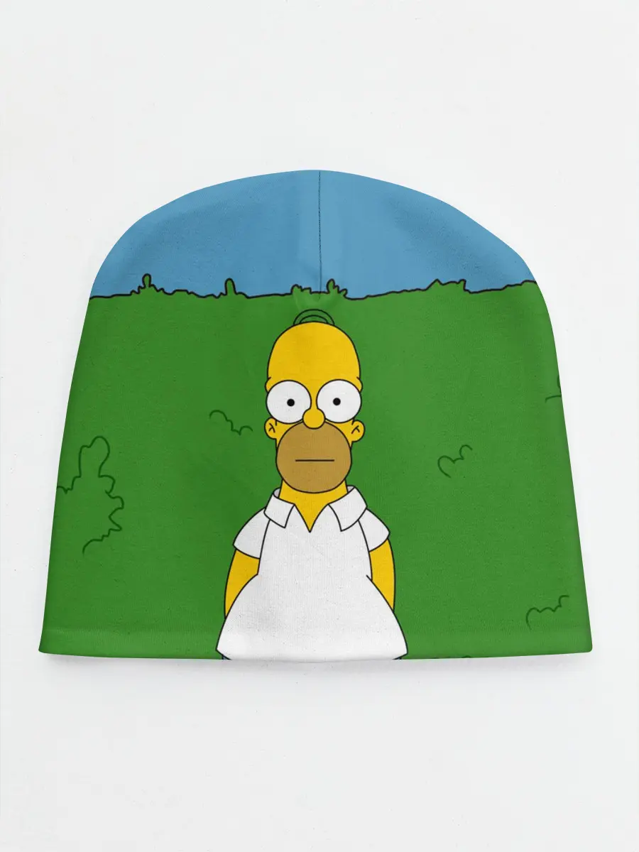 Детская шапка / Гомер Симпсон в кустах