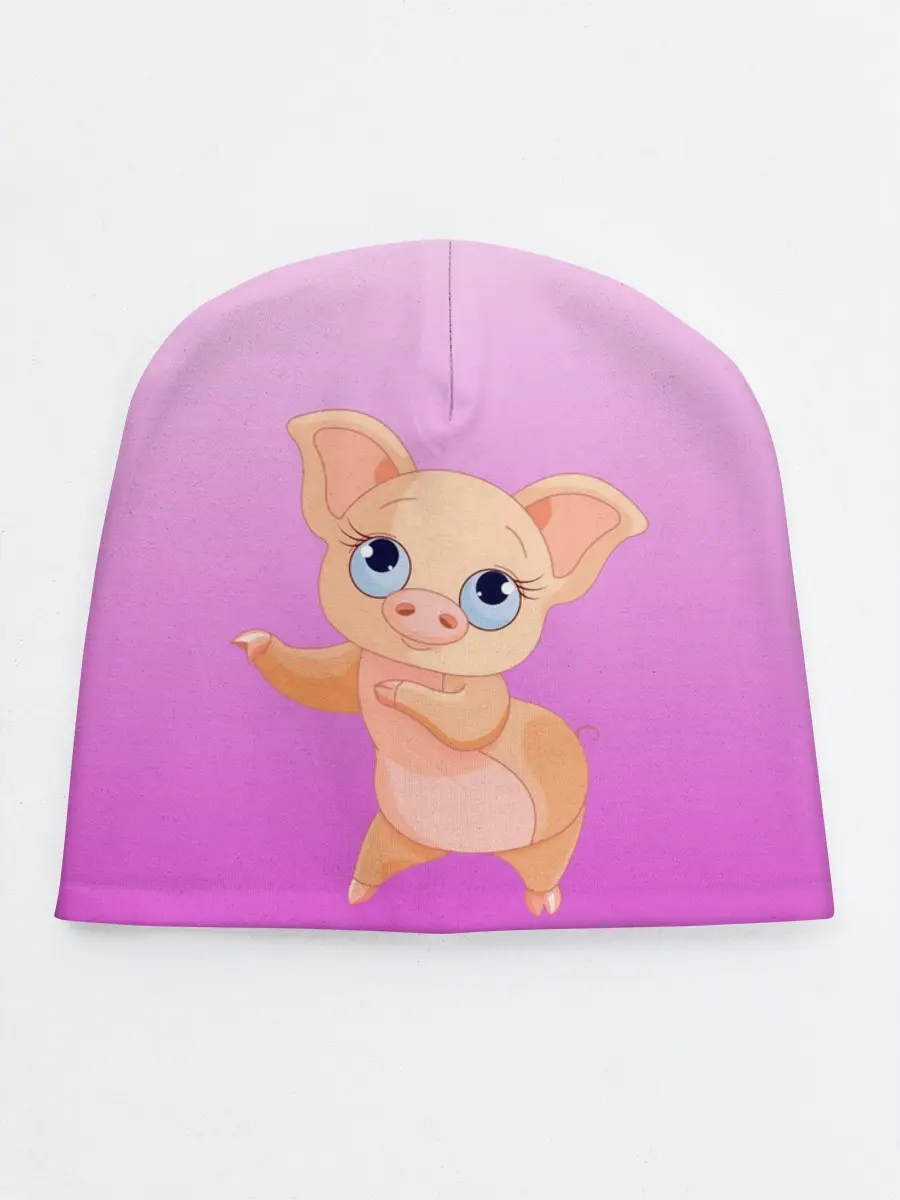 Детская шапка / Танцующая свинка