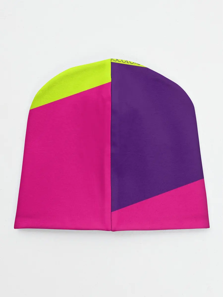 Детская шапка / Треугольники с розовым