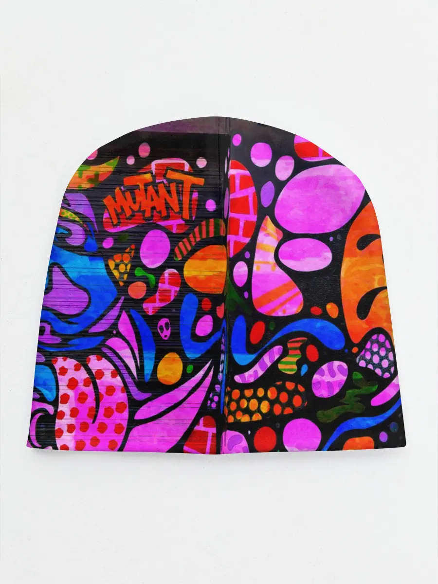 Детская шапка / Неоновое граффити