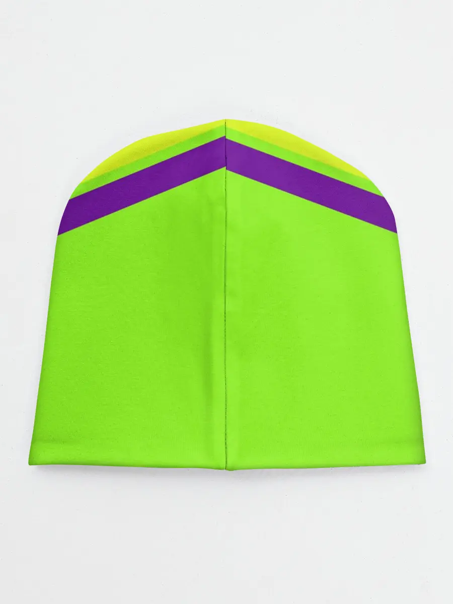 Детская шапка / Цветные треугольники_ салатовы