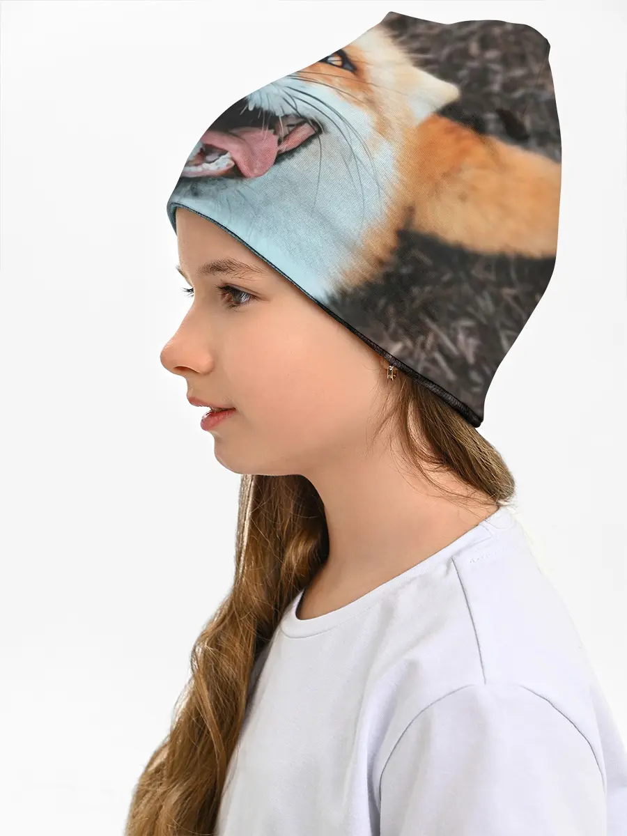 Детская шапка / Довольная лиса