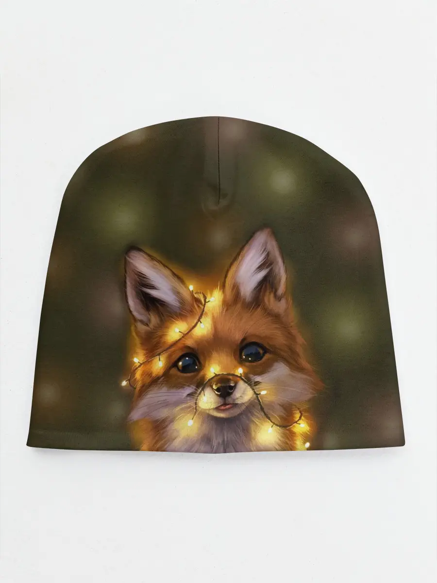 Детская шапка / Лисёнок и гирлянда