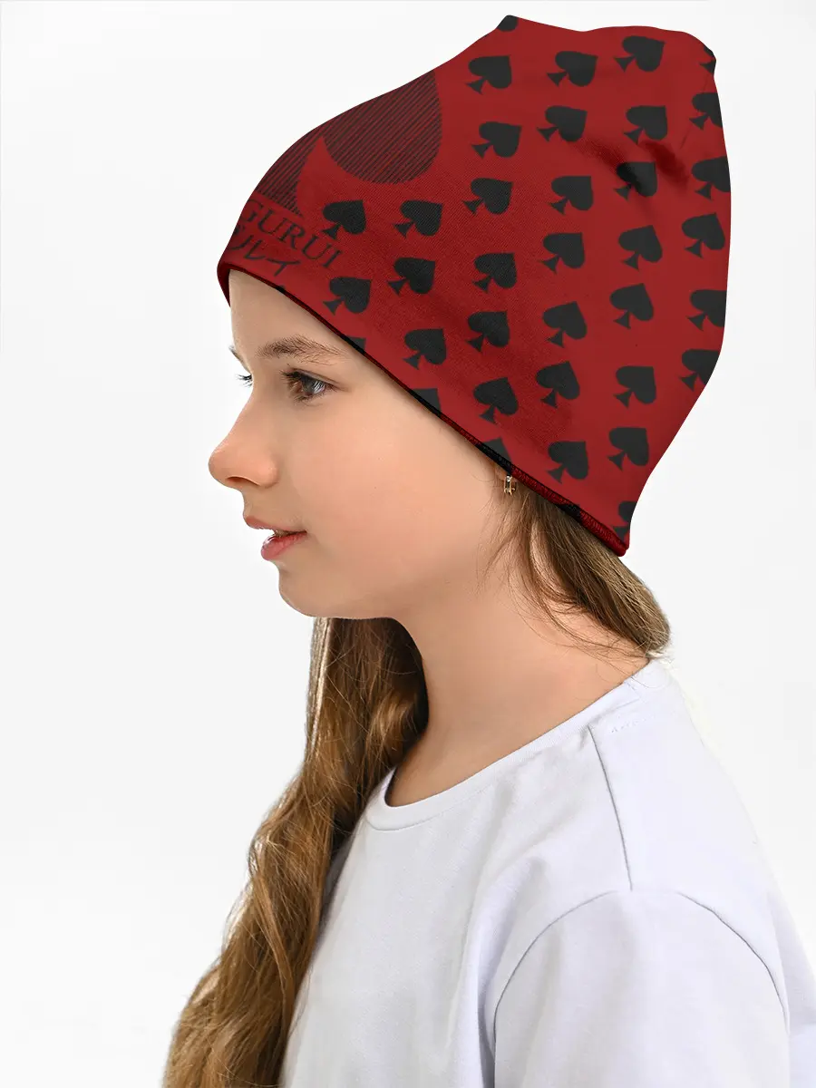 Детская шапка / Kakegurui пики на черном