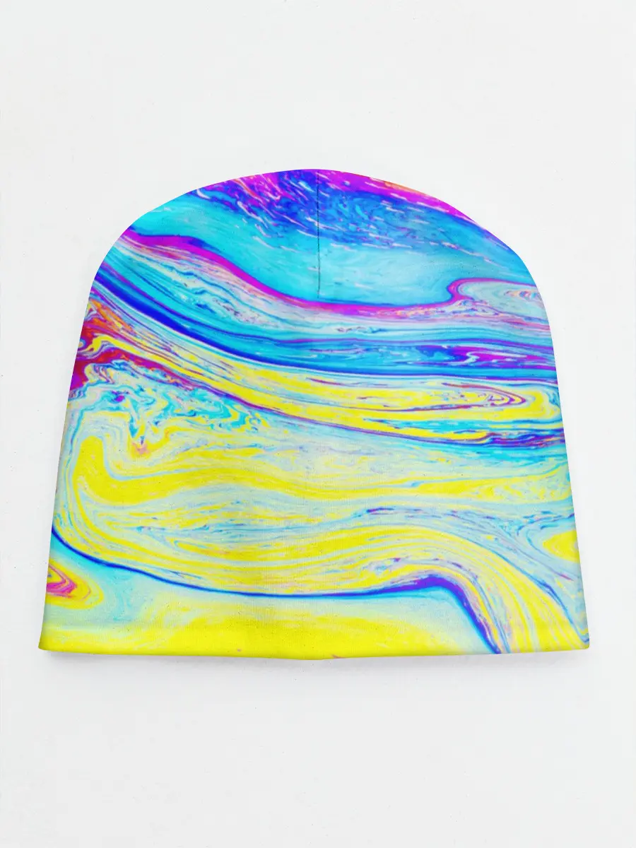 Детская шапка / Разводы красок