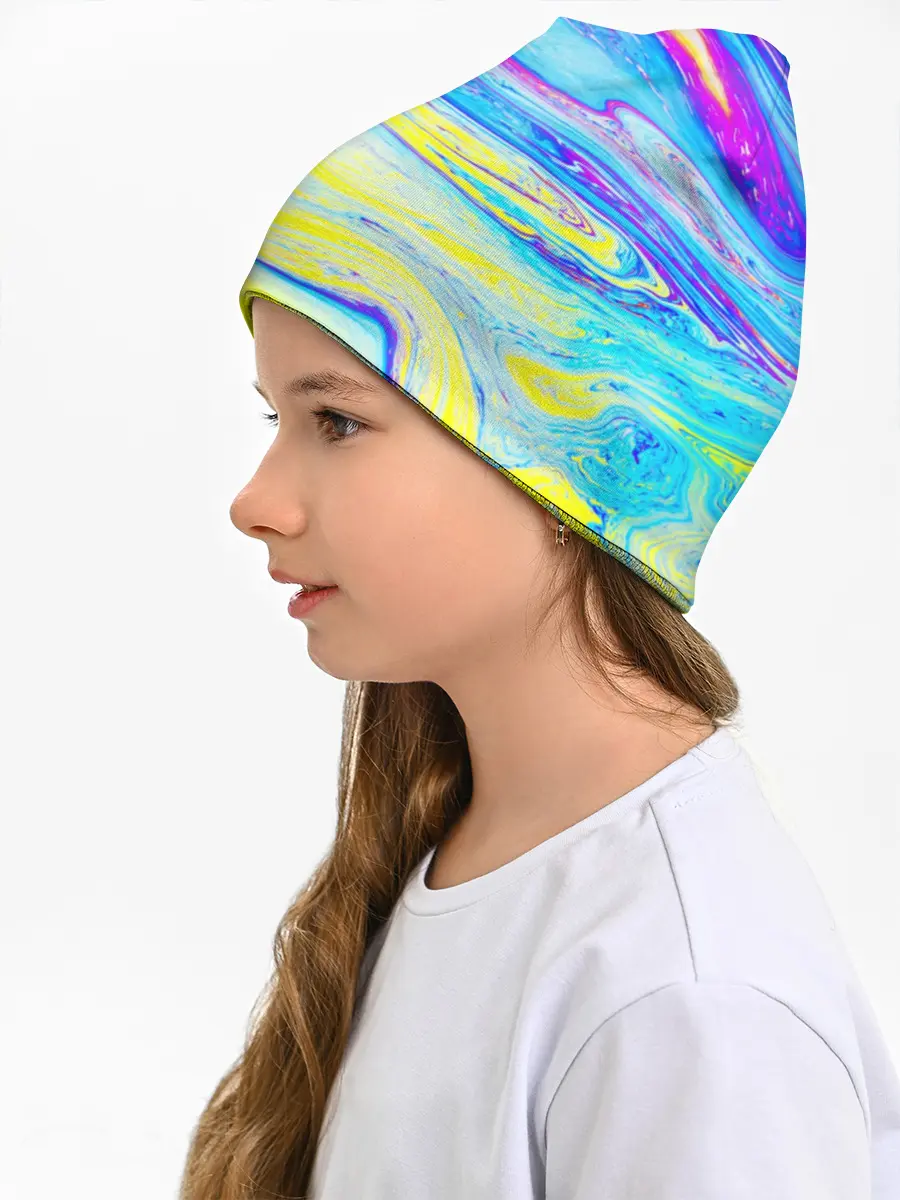 Детская шапка / Разводы красок