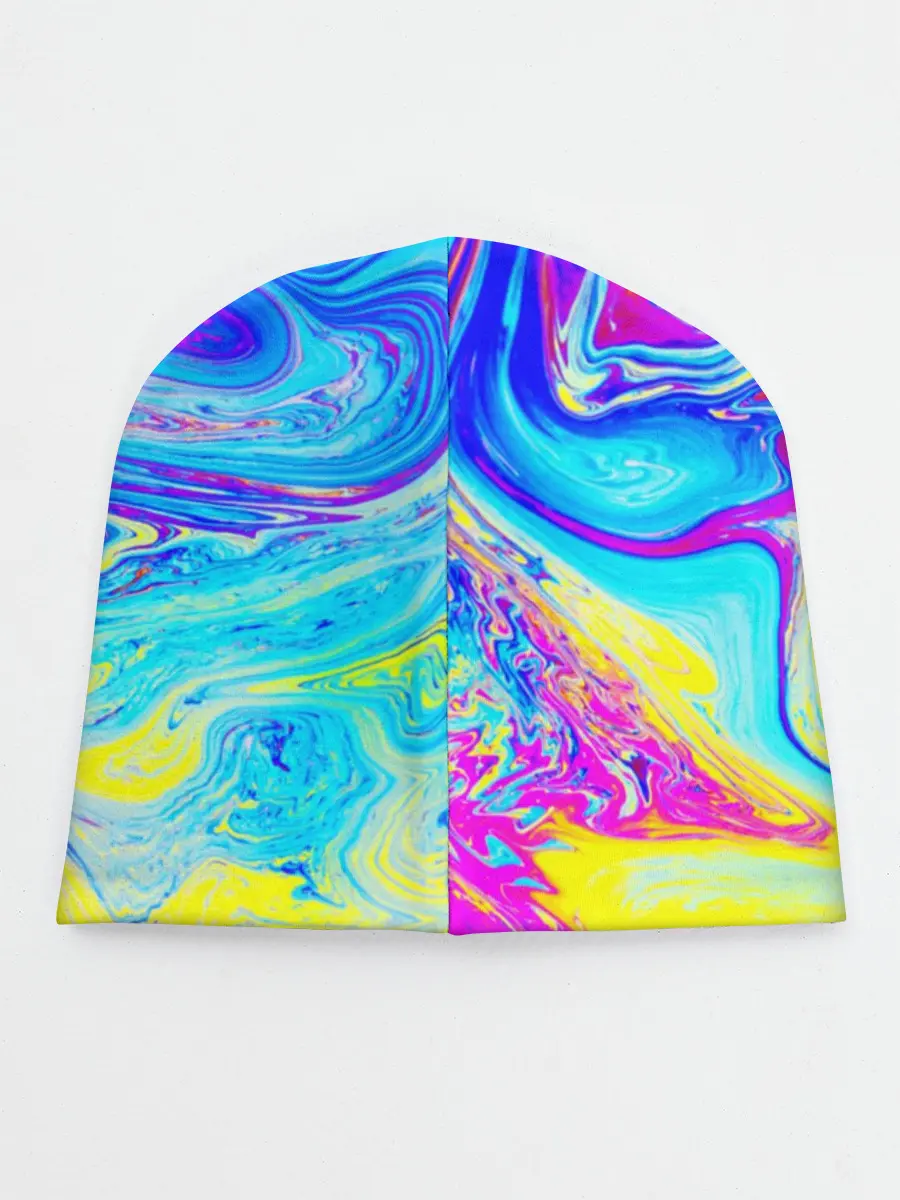 Детская шапка / Разводы красок