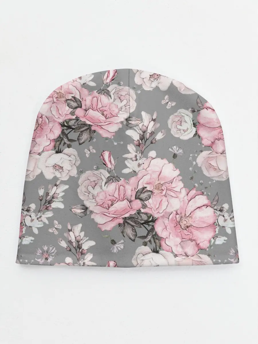 Детская шапка / Розовые розы