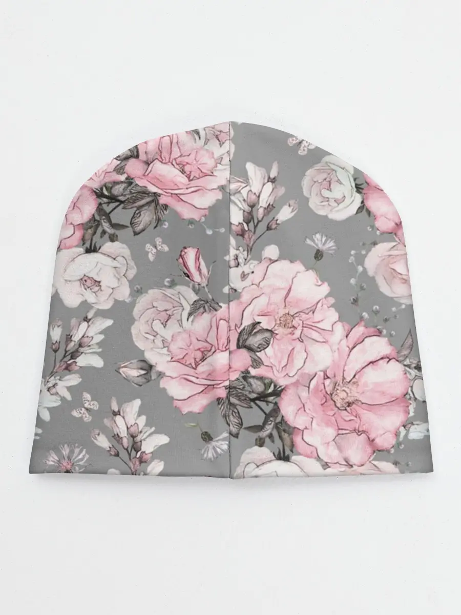 Детская шапка / Розовые розы