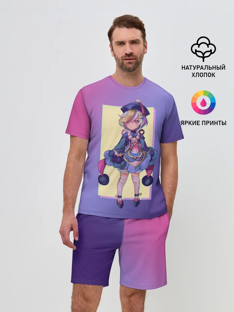 Мужской костюм с шортами / Genshin Impact