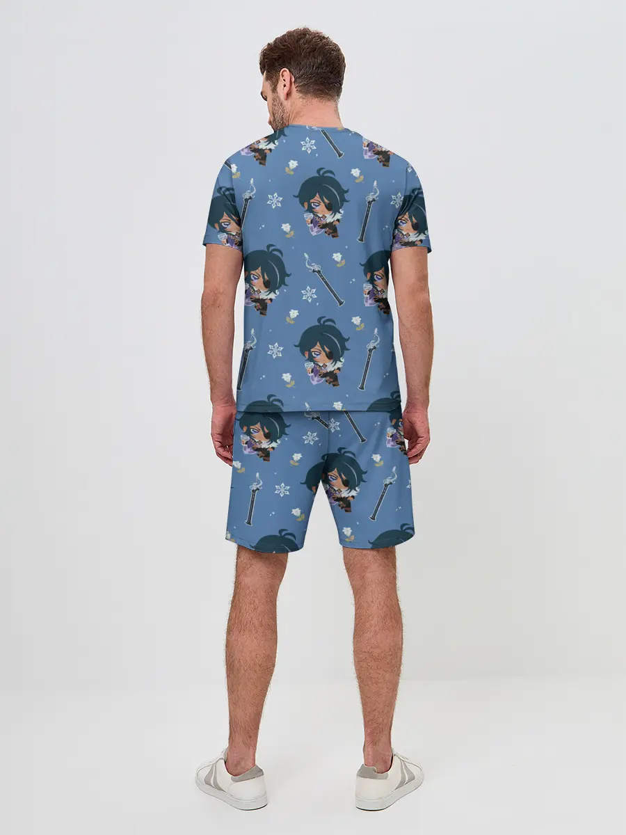 Мужской костюм с шортами / Genshin Impact