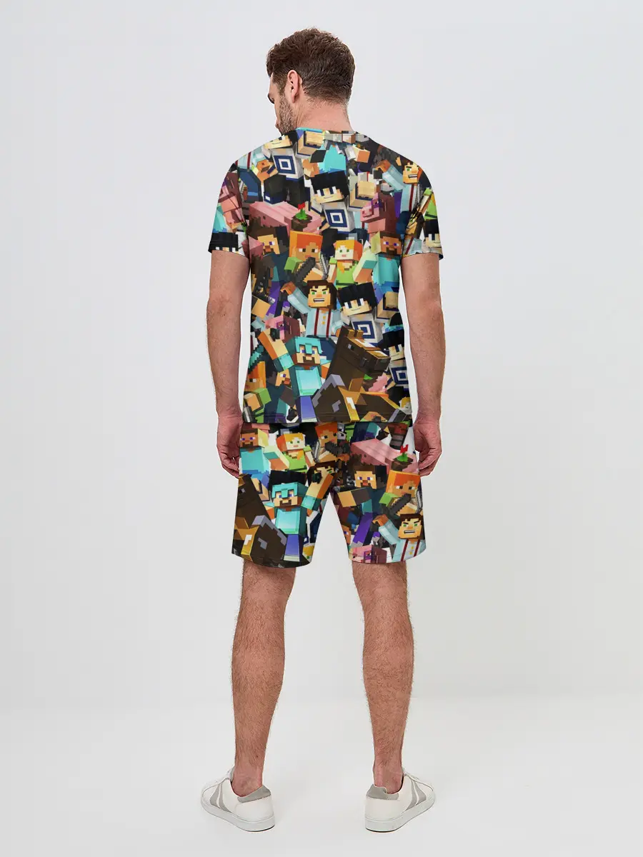 Мужской костюм с шортами / MINECRAFT