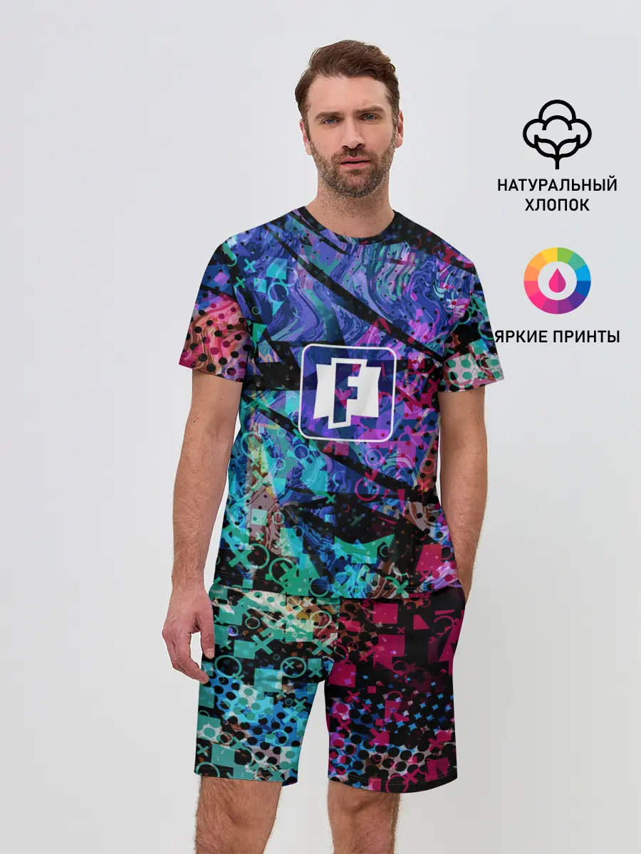 Мужской костюм с шортами / Fortnite