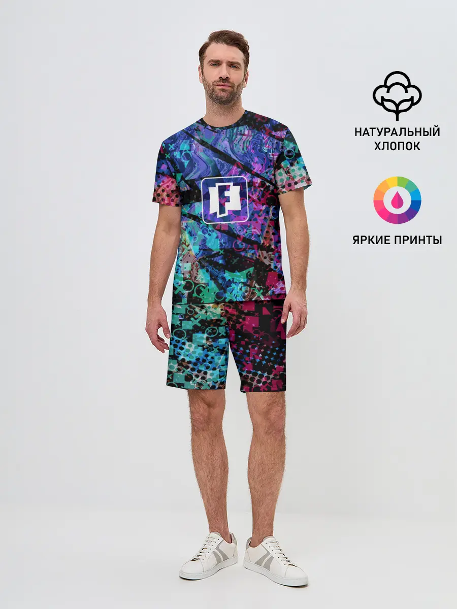 Мужской костюм с шортами / Fortnite