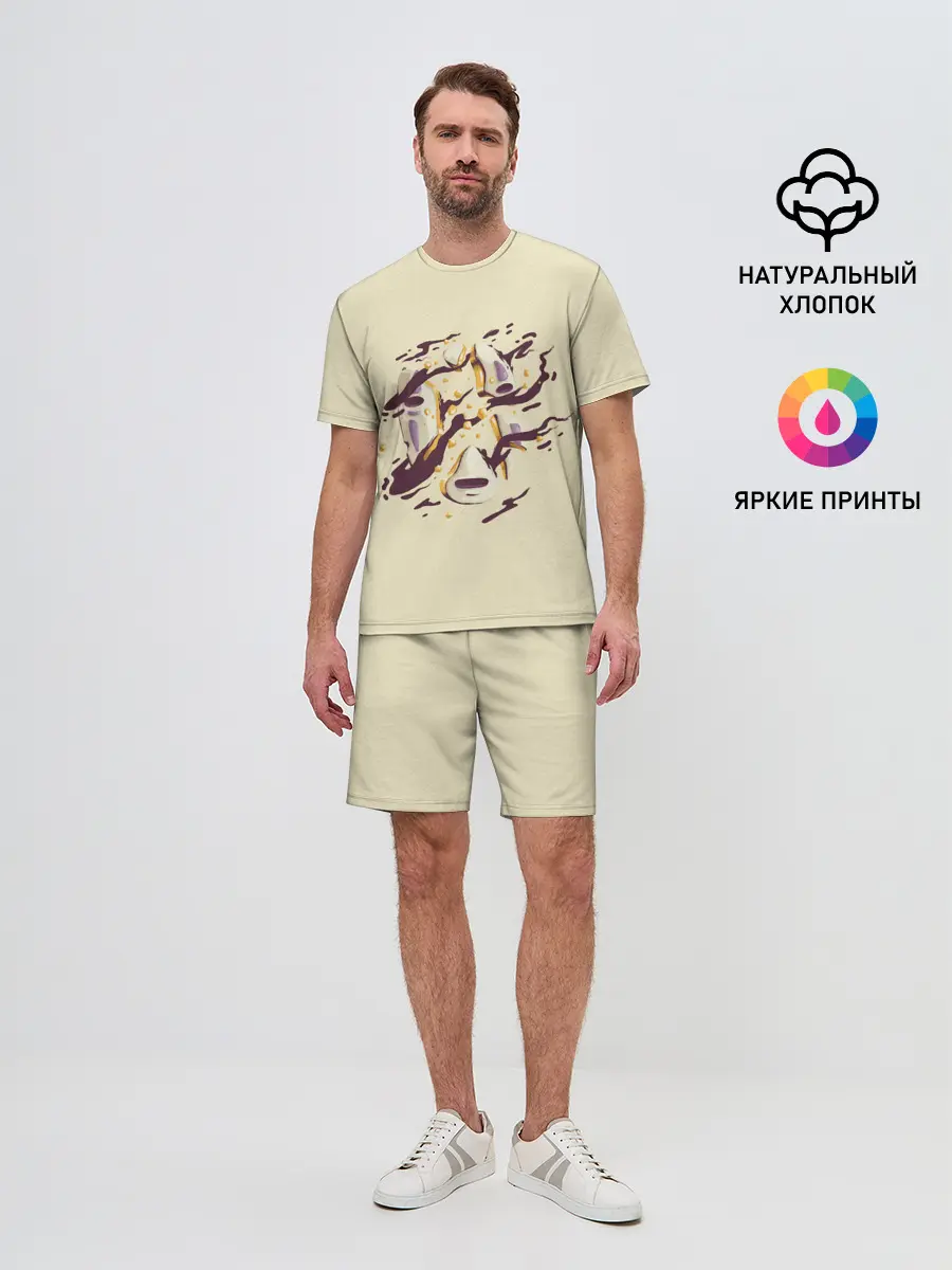 Мужской костюм с шортами / Маска Безликого раскололась