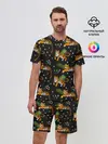 Мужской костюм с шортами / Tigers | Тигровый Паттерн