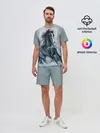 Мужской костюм с шортами / нарисованный конь
