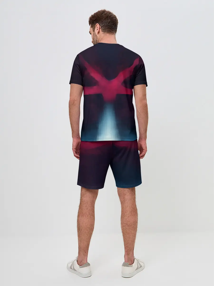 Мужской костюм с шортами / Kirito спиной