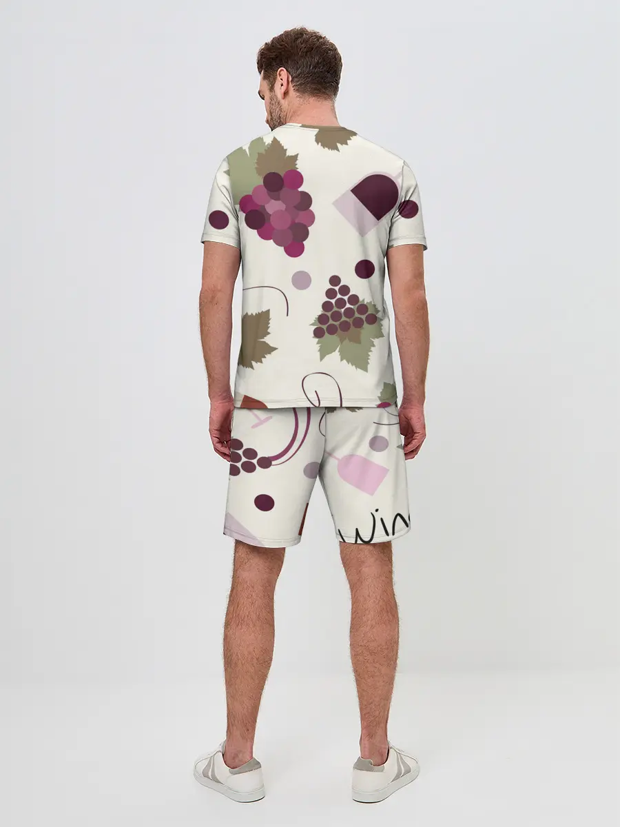 Мужской костюм с шортами / Виноград и винишко