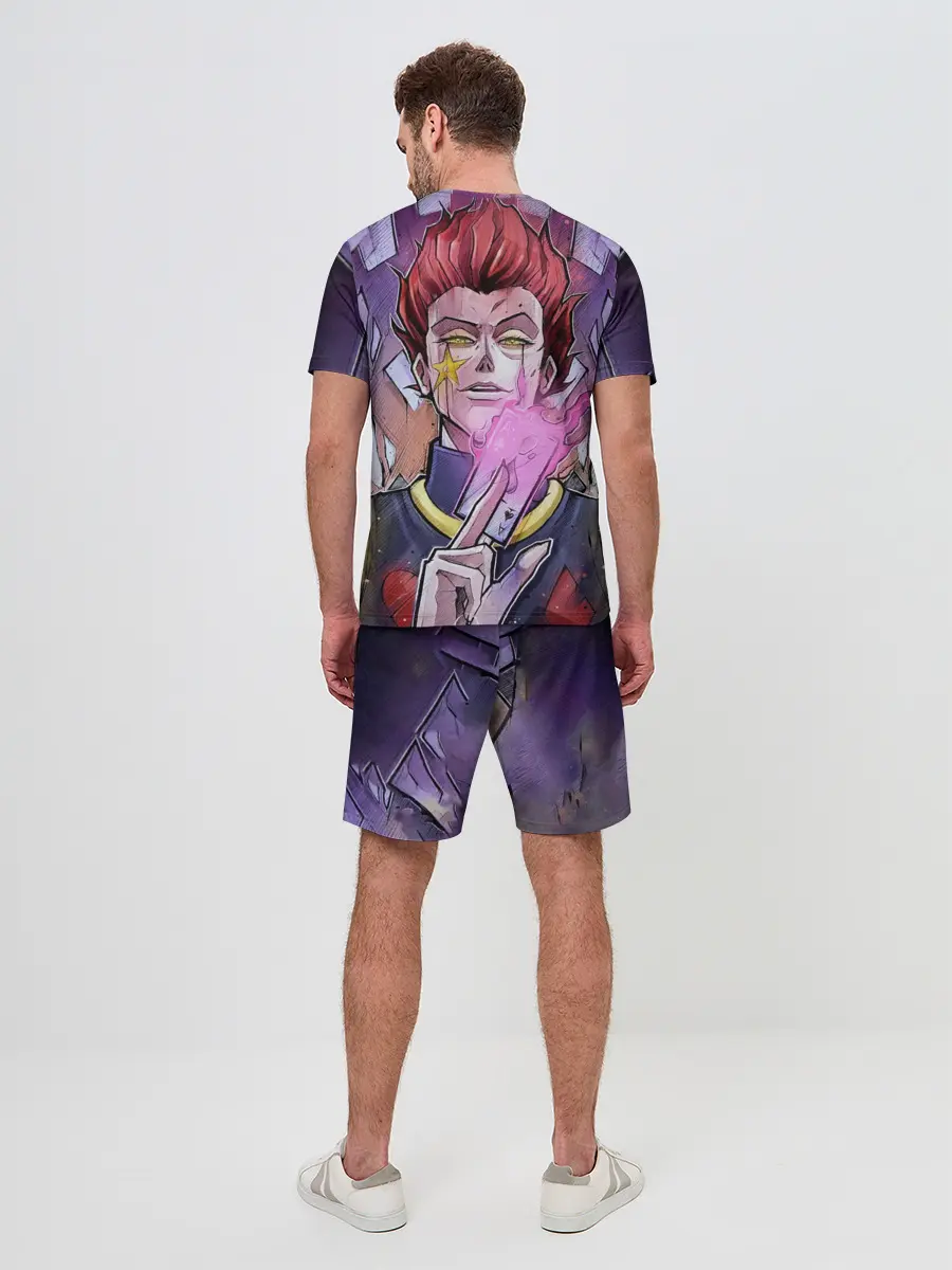 Мужской костюм с шортами / Хисока со светящейся картой в руках