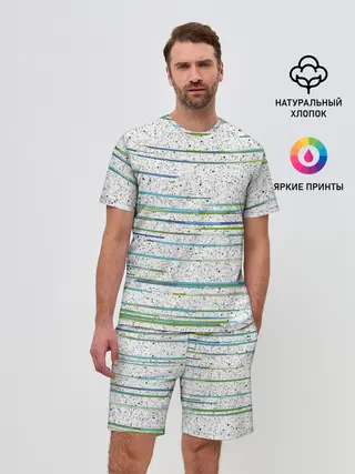 Мужской костюм с шортами / Абстракция