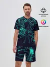 Мужской костюм с шортами / Neon Dragon