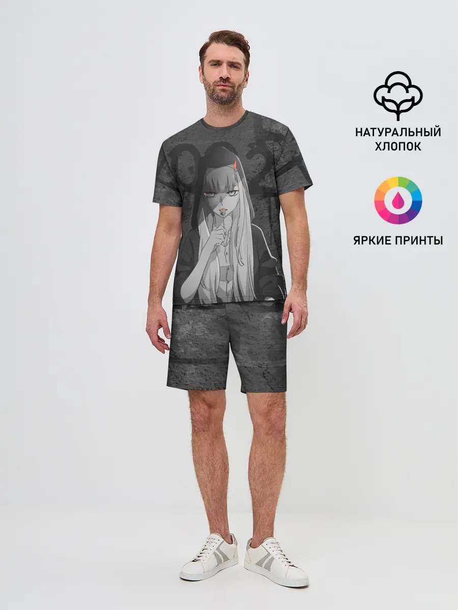 Мужской костюм с шортами / Zero Two Меланхолия