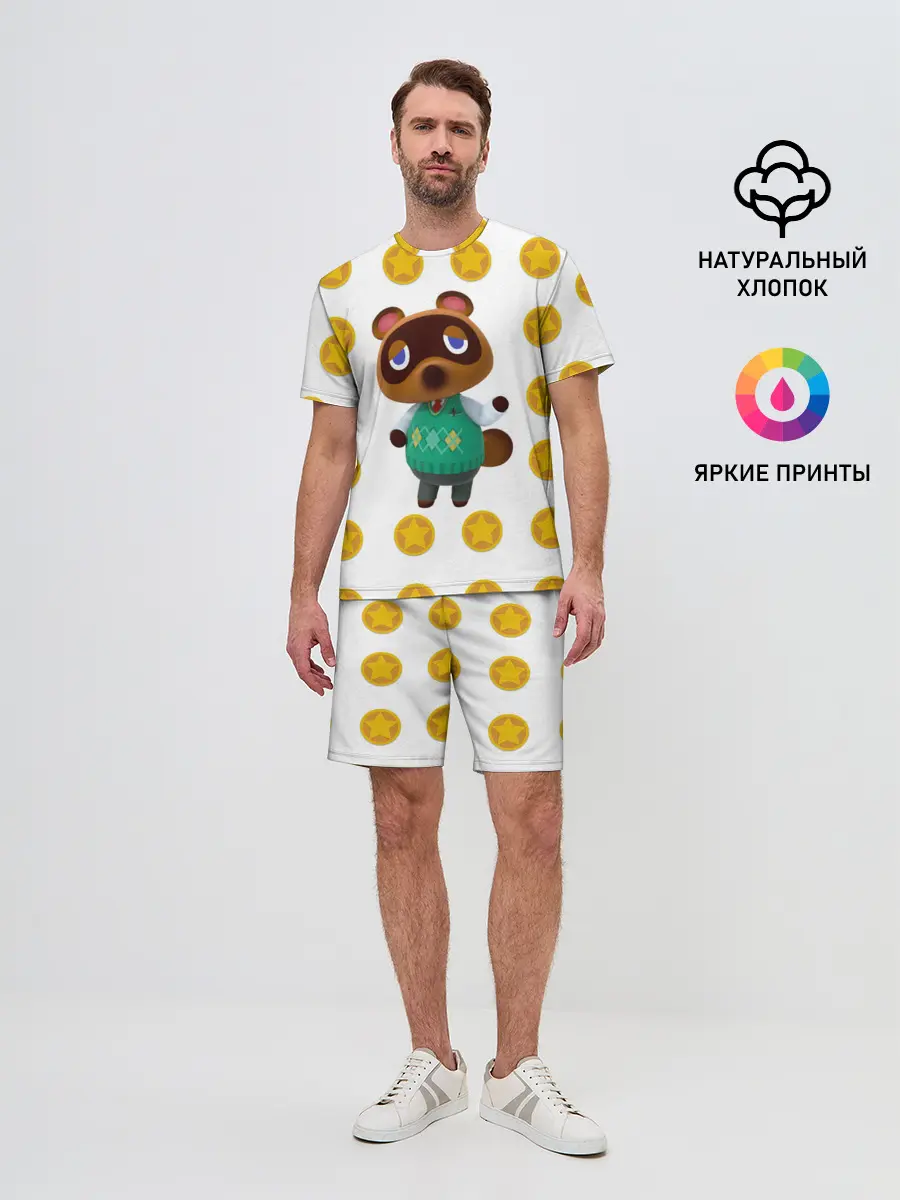 Мужской костюм с шортами / Animal crossing - Nook